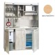 Πολυκουζίνα mini kitchen 160cm απόχρωση δρυς για ξενώνες, γραφεία & φοιτητικά studio Πολυκουζίνα mini kitchen 160cm απόχρωση δρυς για ξενώνες, γραφεία & φοιτητικά studio