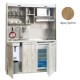 Πολυκουζίνα mini kitchen 160cm απόχρωση δρυς sychro για ξενώνες, γραφεία & φοιτητικά studio Πολυκουζίνα mini kitchen 160cm απόχρωση δρυς sychro για ξενώνες, γραφεία & φοιτητικά studio