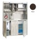 Πολυκουζίνα mini kitchen 160cm απόχρωση βέγγε για ξενώνες, γραφεία & φοιτητικά studio Πολυκουζίνα mini kitchen 160cm απόχρωση βέγγε για ξενώνες, γραφεία & φοιτητικά studio