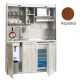 Πολυκουζίνα mini kitchen 160cm απόχρωση κερασιάς για ξενώνες, γραφεία & φοιτητικά studio Πολυκουζίνα mini kitchen 160cm απόχρωση κερασιάς για ξενώνες, γραφεία & φοιτητικά studio