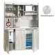 Πολυκουζίνα mini kitchen 160cm απόχρωση πεπαλαιωμένου για ξενώνες, γραφεία & φοιτητικά studio Πολυκουζίνα mini kitchen 160cm απόχρωση πεπαλαιωμένου για ξενώνες, γραφεία & φοιτητικά studio