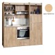 Πολυκουζίνα mini kitchen 190cm με μεγάλο ψυγείο & μεγάλο φούρνο απόχρωση δρυς για γραφεία, studios & καταλύματα airbnb Πολυκουζίνα mini kitchen 190cm με μεγάλο ψυγείο & μεγάλο φούρνο απόχρωση δρυς για γραφεία, studios & καταλύματα airbnb