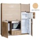 Πολυκουζίνα mini kitchen 190cm με μεγάλο ψυγείο & μεγάλο φούρνο απόχρωση δρυς για γραφεία, studios & καταλύματα airbnb Πολυκουζίνα mini kitchen 190cm με μεγάλο ψυγείο & μεγάλο φούρνο απόχρωση δρυς για γραφεία, studios & καταλύματα airbnb