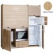 Πολυκουζίνα mini kitchen 190cm με μεγάλο ψυγείο & μεγάλο φούρνο απόχρωση δρυς ρόζοι για γραφεία, studios & καταλύματα airbnb Πολυκουζίνα mini kitchen 190cm με μεγάλο ψυγείο & μεγάλο φούρνο απόχρωση δρυς ρόζοι για γραφεία, studios & καταλύματα airbnb