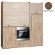 Πολυκουζίνα mini kitchen 190cm με μεγάλο ψυγείο & μεγάλο φούρνο απόχρωση καρυδιά για γραφεία, studios & καταλύματα airbnb Πολυκουζίνα mini kitchen 190cm με μεγάλο ψυγείο & μεγάλο φούρνο απόχρωση καρυδιά για γραφεία, studios & καταλύματα airbnb