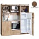 Πολυκουζίνα mini kitchen 190cm με μεγάλο ψυγείο & μεγάλο φούρνο απόχρωση καρυδιά για γραφεία, studios & καταλύματα airbnb Πολυκουζίνα mini kitchen 190cm με μεγάλο ψυγείο & μεγάλο φούρνο απόχρωση καρυδιά για γραφεία, studios & καταλύματα airbnb