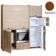 Πολυκουζίνα mini kitchen 190cm με μεγάλο ψυγείο & μεγάλο φούρνο απόχρωση κερασιάς για γραφεία, studios & καταλύματα airbnb Πολυκουζίνα mini kitchen 190cm με μεγάλο ψυγείο & μεγάλο φούρνο απόχρωση κερασιάς για γραφεία, studios & καταλύματα airbnb