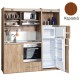 Πολυκουζίνα mini kitchen 190cm με μεγάλο ψυγείο & μεγάλο φούρνο απόχρωση κερασιάς για γραφεία, studios & καταλύματα airbnb Πολυκουζίνα mini kitchen 190cm με μεγάλο ψυγείο & μεγάλο φούρνο απόχρωση κερασιάς για γραφεία, studios & καταλύματα airbnb