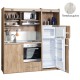 Πολυκουζίνα mini kitchen 190cm με μεγάλο ψυγείο & μεγάλο φούρνο απόχρωση πεπαλαιωμένου για γραφεία, studios & καταλύματα airbnb Πολυκουζίνα mini kitchen 190cm με μεγάλο ψυγείο & μεγάλο φούρνο απόχρωση πεπαλαιωμένου για γραφεία, studios & καταλύματα airbnb