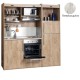 Πολυκουζίνα mini kitchen 190cm με μεγάλο ψυγείο & μεγάλο φούρνο απόχρωση πεπαλαιωμένου για γραφεία, studios & καταλύματα airbnb Πολυκουζίνα mini kitchen 190cm με μεγάλο ψυγείο & μεγάλο φούρνο απόχρωση πεπαλαιωμένου για γραφεία, studios & καταλύματα airbnb