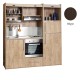 Πολυκουζίνα mini kitchen 190cm με μεγάλο ψυγείο & μεγάλο φούρνο απόχρωση βέγγε για γραφεία, studios & καταλύματα airbnb Πολυκουζίνα mini kitchen 190cm με μεγάλο ψυγείο & μεγάλο φούρνο απόχρωση βέγγε για γραφεία, studios & καταλύματα airbnb