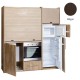 Πολυκουζίνα mini kitchen 190cm με μεγάλο ψυγείο & μεγάλο φούρνο απόχρωση βέγγε για γραφεία, studios & καταλύματα airbnb Πολυκουζίνα mini kitchen 190cm με μεγάλο ψυγείο & μεγάλο φούρνο απόχρωση βέγγε για γραφεία, studios & καταλύματα airbnb