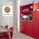 Πολυκουζίνα mini kitchen 190cm με μεγάλο ψυγείο & μικρό φουρνάκι απόχρωση δρυς sychro για γραφεία