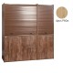 Πολυκουζίνα mini kitchen 190cm με μικρό ψυγείο & μικρό φουρνάκι απόχρωση δρυς ρόζοι για ξενώνες & γραφεία Πολυκουζίνα mini kitchen 190cm με μικρό ψυγείο & μικρό φουρνάκι απόχρωση δρυς ρόζοι για ξενώνες & γραφεία