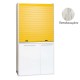 Πολυκουζίνα mini kitchen 105cm OFFICE απόχρωση πεπαλαιωμένου με ψυγείο χωρίς φούρνο για ξενώνες, γραφεία & φοιτητικά studio