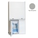 Πολυκουζίνα mini kitchen 105cm OFFICE απόχρωση γκρι με ψυγείο χωρίς φούρνο για ξενώνες, γραφεία & φοιτητικά studio