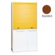 Πολυκουζίνα mini kitchen 105cm OFFICE απόχρωση κερασιάς με ψυγείο χωρίς φούρνο για ξενώνες, γραφεία & φοιτητικά studio