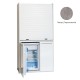 Πολυκουζίνα mini kitchen 105cm OFFICE απόχρωση πατητή τσιμεντοκονία με ψυγείο χωρίς φούρνο για ξενώνες, γραφεία & φοιτητικά studio