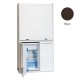 Πολυκουζίνα mini kitchen 105cm OFFICE απόχρωση βέγγε με ψυγείο χωρίς φούρνο για ξενώνες, γραφεία & φοιτητικά studio