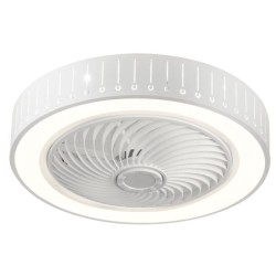 Ανεμιστήρας οροφής “STEFY” λευκός 12″ 35W Φ50 με 3 χρονοδιακόπτη και 3 επιλογές φωτισμού