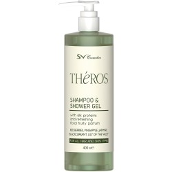 Σαμπουάν & αφρόλουτρο ξενοδοχείου Théros 400ml Dispenser για premium φροντίδα & φρουτώδες άρωμα