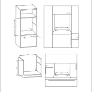 Εντοιχιζόμενος Φούρνος Robin ΒN-90 Μαύρος 76lt και εστία με 5 ζώνες SB-33