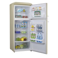 Ψυγείο δίπορτο Robin RB-280BEIGE σειρά retro μπεζ 280lt Υ157cm x Π60,3cm x Β70cm FULL NO FROST