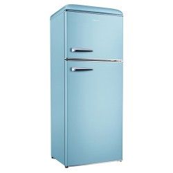 Ψυγείο δίπορτο Robin RB-280BLUE σειρά retro μπλε 280lt Υ157cm x Π60,3cm x Β70cm FULL NO FROST