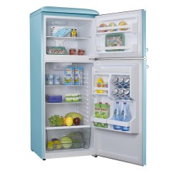 Ψυγείο δίπορτο Robin RB-280BLUE σειρά retro μπλε 280lt Υ157cm x Π60,3cm x Β70cm FULL NO FROST