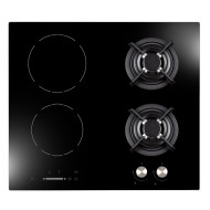 Αυτόνομη Μικτή Κεραμική Εστία Ρεύματος-Αερίου Robin Gce-45 με 2 Επαγωγικές Ζώνες & 2 Ζώνες Αερίου