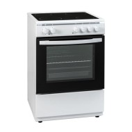 Ηλεκτρικλη κουζίνα Robin B-65 λευκή με 4 κεραμικές εστίες Πλάτος 60cm
