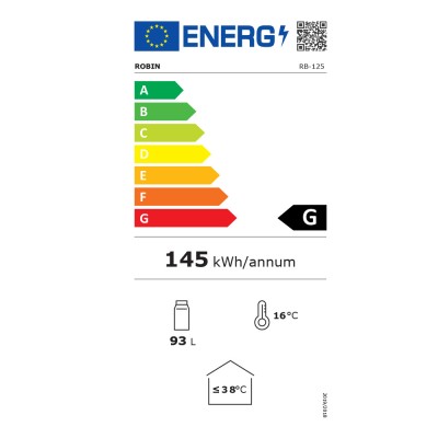Ψυγείο συντήρησης κρασιών Robin RB-125 για 34 φιάλες Π49xΒ44xΥ84,2cm Ψυγείο συντήρησης κρασιών Robin RB-125 για 34 φιάλες Π49xΒ44xΥ84,2cm