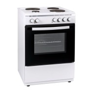 Ηλεκτρική Κουζίνα Robin B-12 λευκή με 4 εστίες εμαγιέ πλάτος 60cm