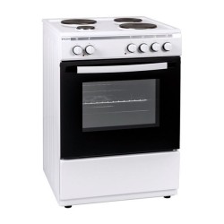 Ηλεκτρική Κουζίνα Robin B-12 λευκή με 4 εστίες εμαγιέ πλάτος 60cm