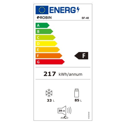 Ψυγείο δίπορτο Robin SF-45 λευκό 165lt Π48xΥ122cm Ψυγείο δίπορτο Robin SF-45 λευκό 165lt Π48xΥ122cm