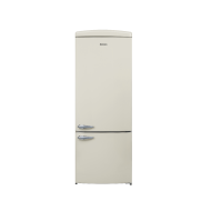 Ψυγειοκαταψύκτης Robin RB-498 BEIGE σειρά retro μπεζ 472lt Υ191cm x Π71cm x Β74,6cm