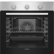 Εντοιχιζόμενος Φούρνος Robin BN-59 INOX 76lt μαζί με inox εστία 5 ζωνών