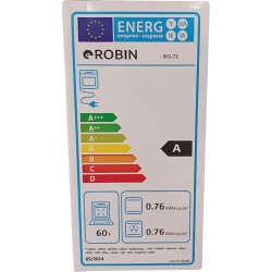Κουζίνα υγραερίου και ρεύματος Robin BN-72 GRAY ρετρό σχεδιασμού γκρι ανθρακί 60lt με 4 εστίες Υ85cmxΠ60cmxΒ85cm