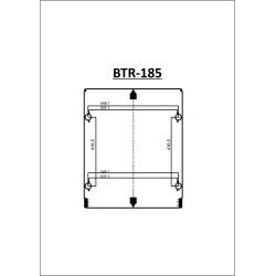 Εντοιχισμένο πλυντήριο ρούχων Robin BTR-185  λευκό χωρητικότητας 8Kg