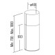 Απορροφητήρας νησίδα FARO-X-INOX διαμέτρου 40cm με ισχύ max 800m3/h Απορροφητήρας νησίδα FARO-X-INOX διαμέτρου 40cm με ισχύ max 800m3/h