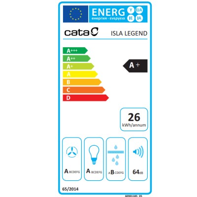 Απορροφητήρας νησίδα ISLA LEGEND 900GBK διαμέτρου 90cm με ισχύ max 820m3/h Απορροφητήρας νησίδα ISLA LEGEND 900GBK διαμέτρου 90cm με ισχύ max 820m3/h