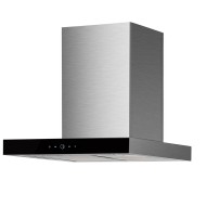 Απορροφητήρας καμινάδα LEGEND-6000XGBK INOX μήκους 60cm με ισχύ max 710m3/h & μαύρη πρόσοψη