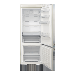 Ψυγειοκαταψύκτης Robin RB-498 BEIGE σειρά retro μπεζ 472lt Υ191cm x Π71cm x Β74,6cm