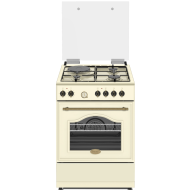 Κουζίνα υγραερίου και ρεύματος Robin BN-72 BEIGE ρετρό σχεδιασμού 60lt με 4 εστίες Υ85cmxΠ60cmxΒ85cm