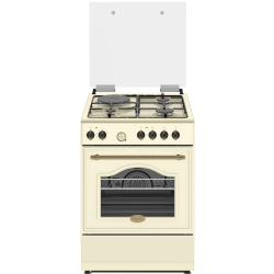 Κουζίνα υγραερίου και ρεύματος Robin BN-72 BEIGE ρετρό σχεδιασμού 60lt με 4 εστίες Υ85cmxΠ60cmxΒ85cm