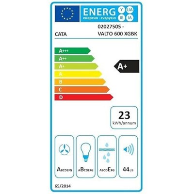 Απορροφητήρας καμινάδα VALTO-600XGBK μήκους 60cm με ισχύ max 900m3/h & μαύρη γυάλινη καμινάδα Απορροφητήρας καμινάδα VALTO-600XGBK μήκους 60cm με ισχύ max 900m3/h & μαύρη γυάλινη καμινάδα