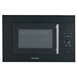 Εντοιχιζόμενος φούρνος μικροκυμάτων 900W Robin CW-850 25lt μαύρο-inox Π59,5xΒ36,5xΥ39cm Εντοιχιζόμενος φούρνος μικροκυμάτων 900W Robin CW-850 25lt μαύρο-inox Π59,5xΒ36,5xΥ39cm
