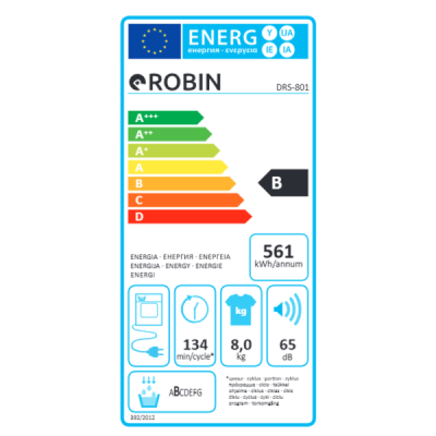 Στεγνωτηριο Robin DRS-801 χωρητικότητας 8Kg Π59,6xΒ60,9xΥ85,5cm Στεγνωτηριο Robin DRS-801 χωρητικότητας 8Kg Π59,6xΒ60,9xΥ85,5cm