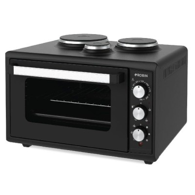 Ηλεκτρικό κουζινάκι Robin ZK-75 INOX με 3 εστίες χωρητικότητα 50lt Π58xΒ51xΥ36cm
