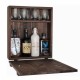 Mini Bar JESSICA καρυδί ξύλο διαστάσεων 42x15x46cm